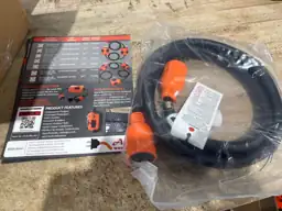 10 ft 30A 125/250V Generator Cord & Power Inlet Box, NEMA L14-30P to ...