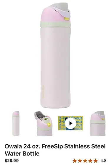 Owala FreeSip Insulated Stainless Steel… — Photo 1