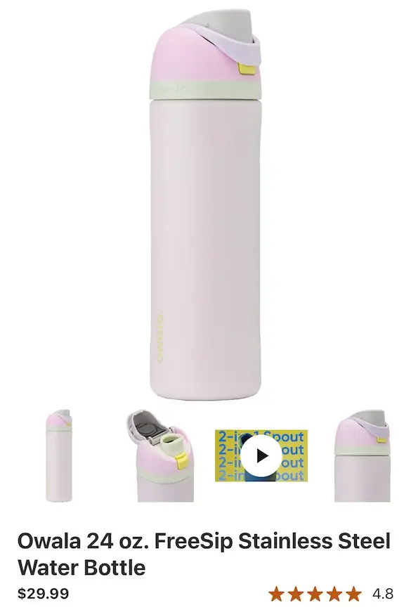Owala FreeSip Insulated Stainless Steel… — Photo 1
