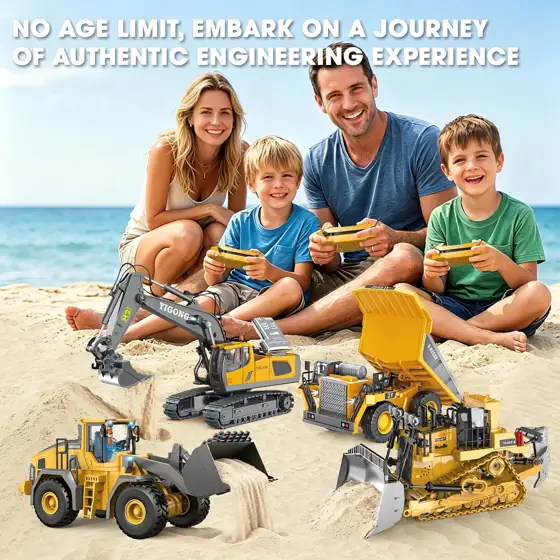 4-Pcs Remote Control Construction Vehicles… — Photo 2