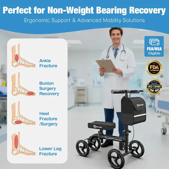 WHLICKS Premium Knee Scooter for… — Photo 2