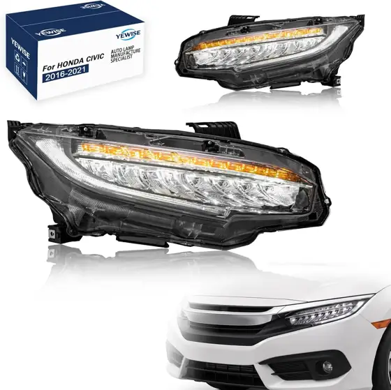 Pair Headlight Assembly Fit for… — Photo 1