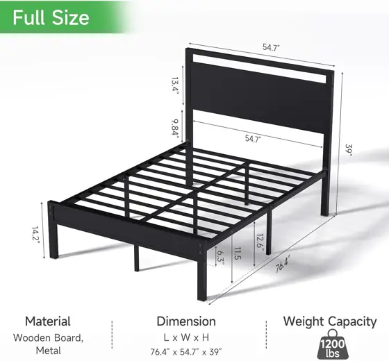 Z-hom Full Bed Frame with… — Photo 2
