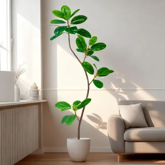 5.2FT Artificial Rubber Tree -… — Photo 2