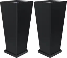 28" Metal Tall Outdoor Planters… — Photo 1