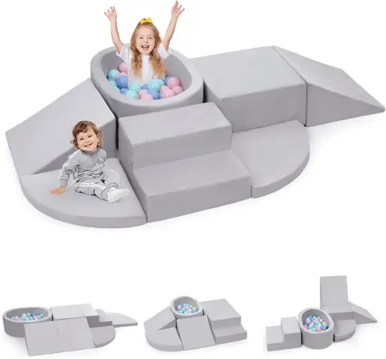 Rinnebbit 7-Piece Foam Climbing Blocks… — Photo 1