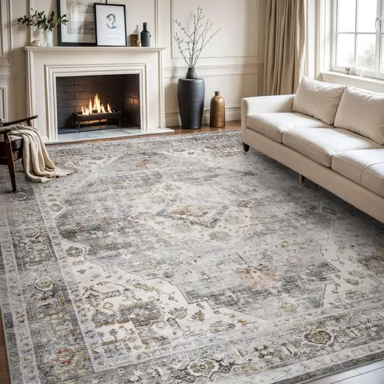 AMOAMI Area Rug 9x12 Vintage… — Photo 1