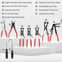 9-Piece Hose Clamp Pliers Set,… — Photo 2