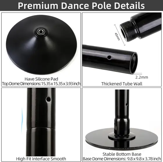 PRIOR FITNESS Dance Pole,45mm CE… — Photo 2