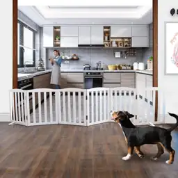 ZJSF Foldable Freestanding Indoor Dog… — Photo 2