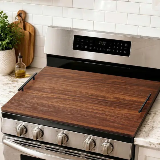 Noodle Board Stove Cover with… — Photo 1