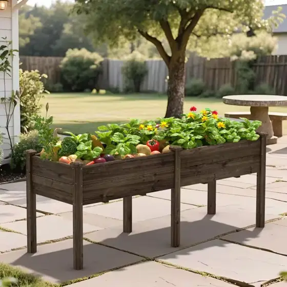 VEIKOUS Cedar Raised Garden Bed… — Photo 1
