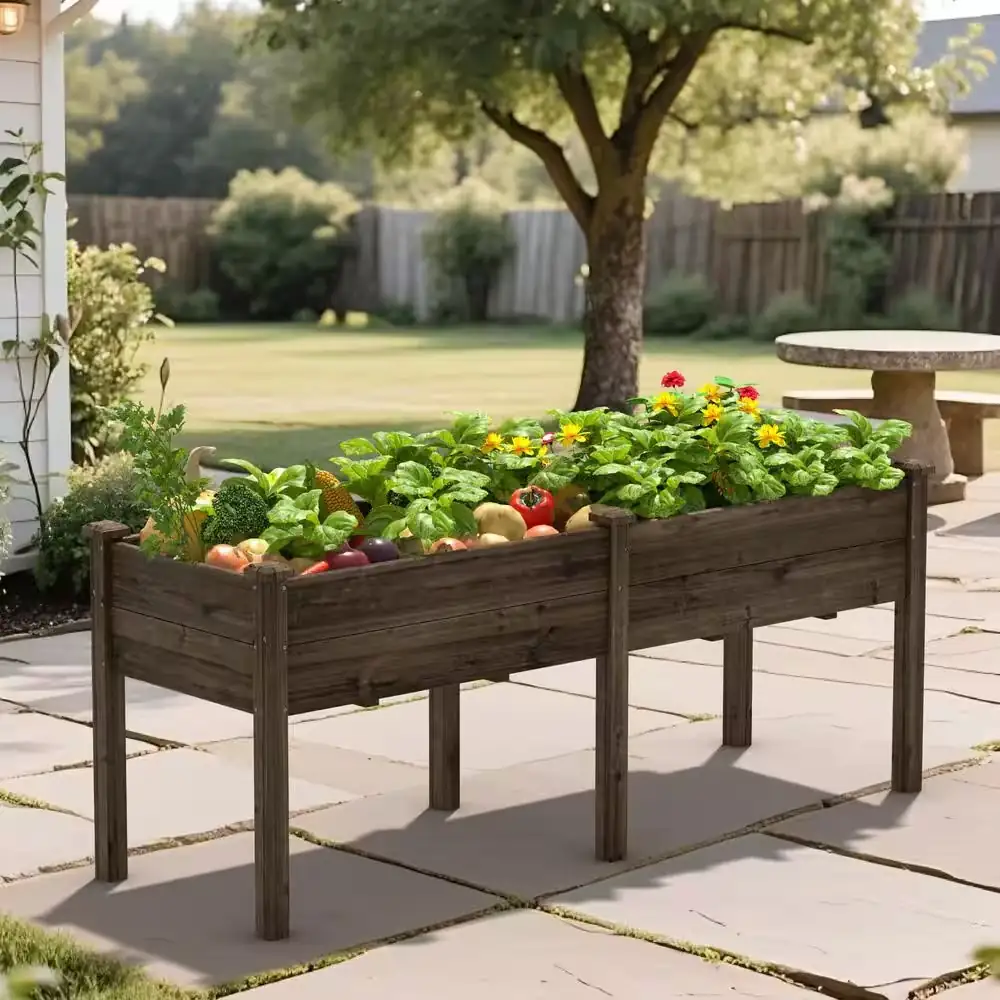 VEIKOUS Cedar Raised Garden Bed… — Photo 1
