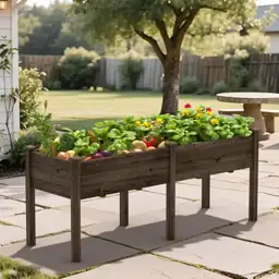 VEIKOUS Cedar Raised Garden Bed… — Photo 1