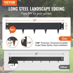 Steel Landscape Edging 5-pack, 39… — Photo 2