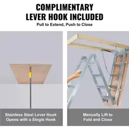 SKYSHALO Foldable Attic Ladder, 350… — Photo 2
