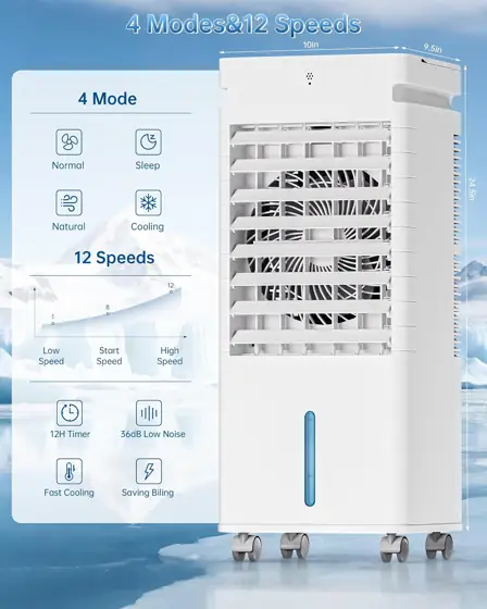 3-in-1 Portable AC with Remote,… — Photo 2