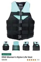 DSG Women's Nylon Life Jacket — Photo 1