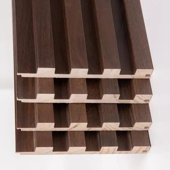 Walnut Slat Solid Wood Wall… — Photo 1