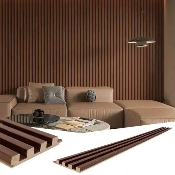 Walnut Slat Solid Wood Wall… — Photo 2