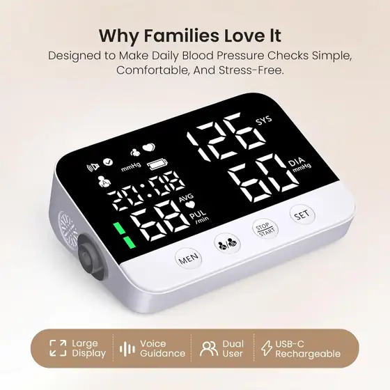Blood Pressure Monitor, USB Rechargeable… — Photo 2