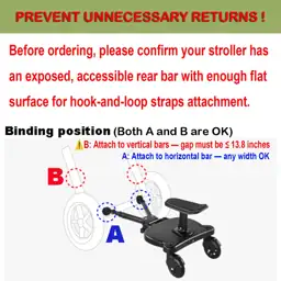Universal Stroller Board with Detachable… — Photo 2