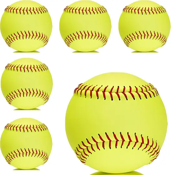 Yellow Fastpitch Softballs, 11" Practice… — Photo 1