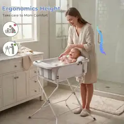 Collapsible Baby Bathtub with Stand,… — Photo 2