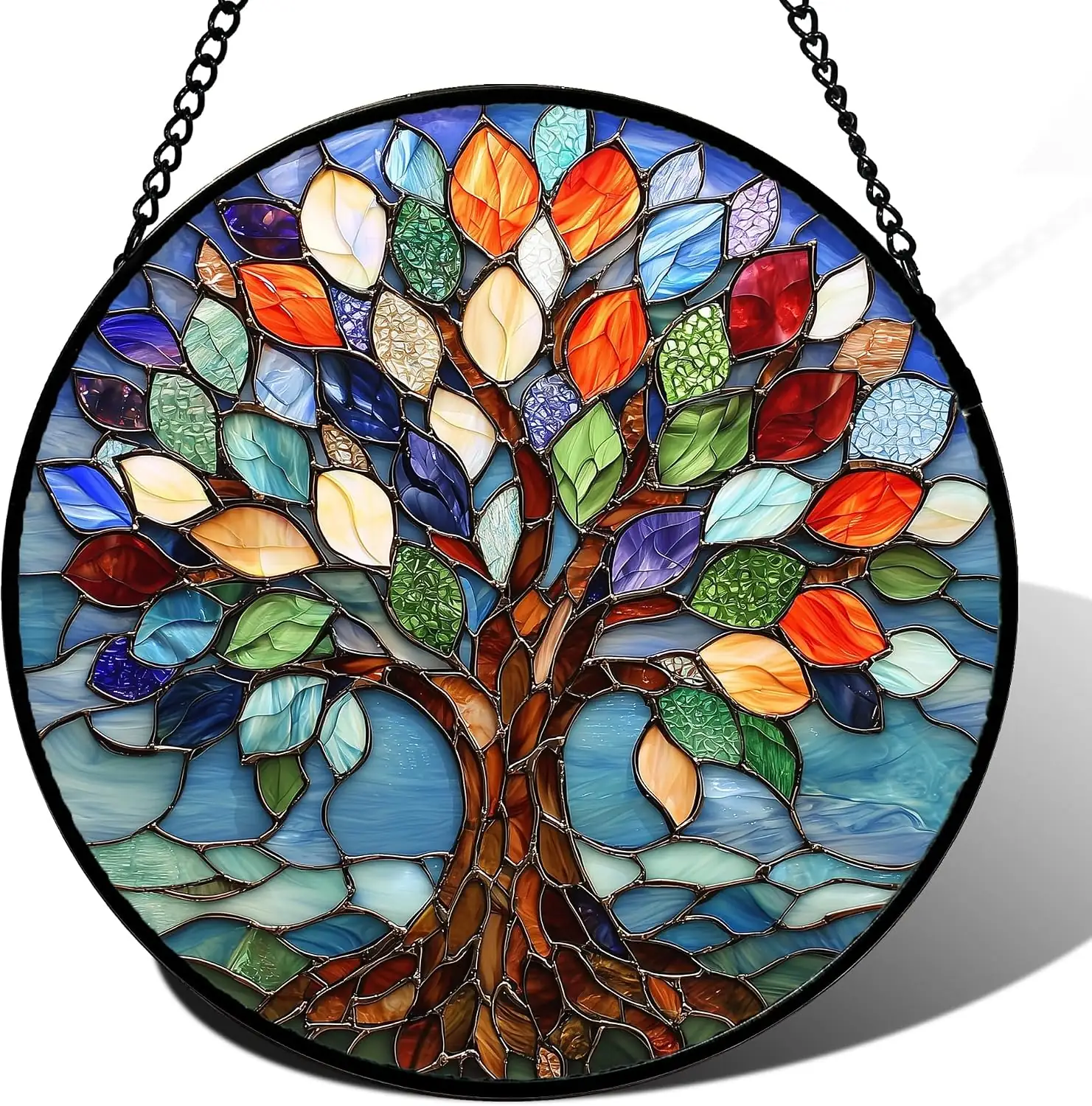 Colorful Tree of Life Stained… — Photo 1