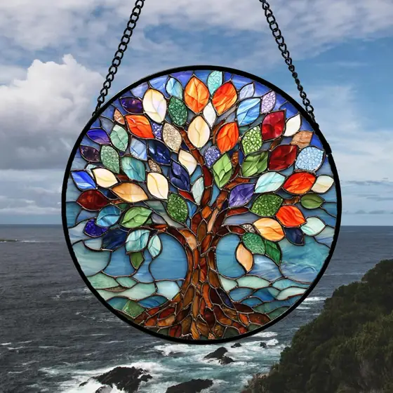 Colorful Tree of Life Stained… — Photo 2