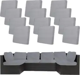 12 Pcs Outdoor Cushion Covers,… — Photo 1