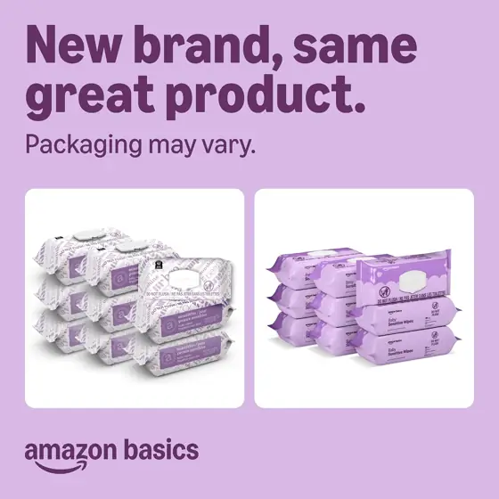 Amazon Basics Baby Wipes, Sensitive,… — Photo 2