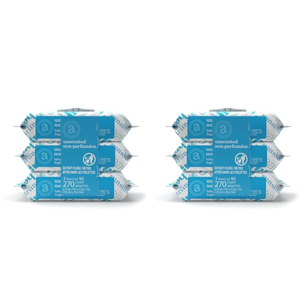 Amazon Elements Baby Wipes, Unscented,… — Photo 1