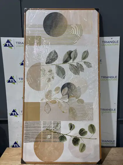 Large Framed Boho Green Botanical… — Photo 3