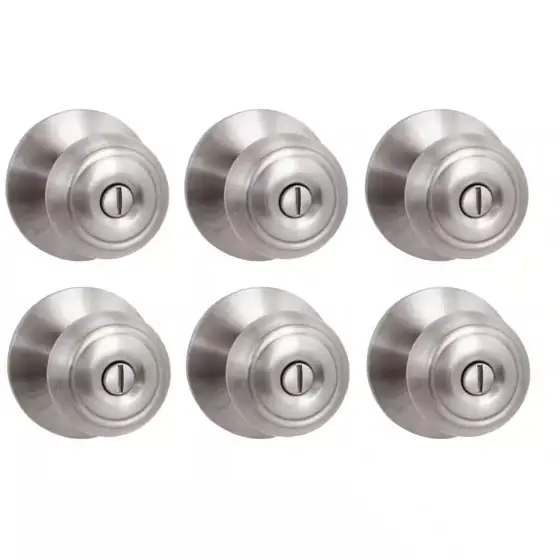 Hartford Satin Nickel Bed/Bath Door… — Photo 1