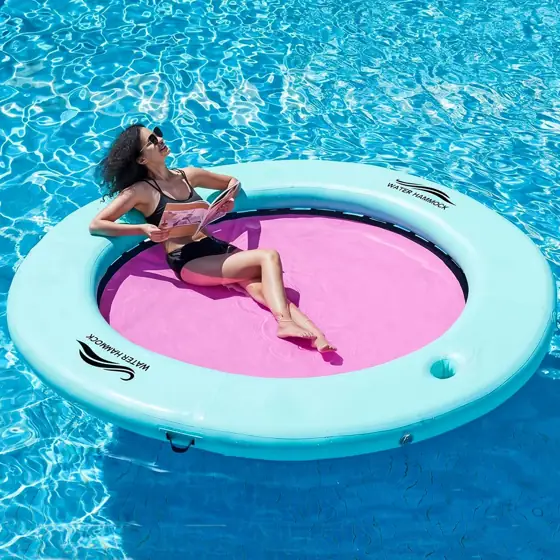 Inflatable Water Hammock with Cup… — Photo 1