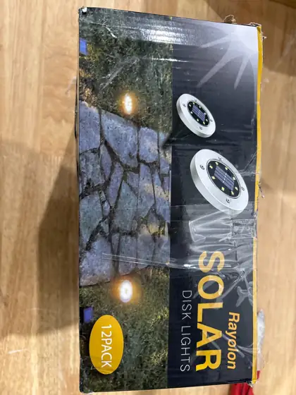 12 pack solar disk lights — Photo 4