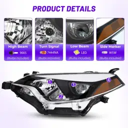 Headlights for 2014-2016 Toyota Corolla… — Photo 2