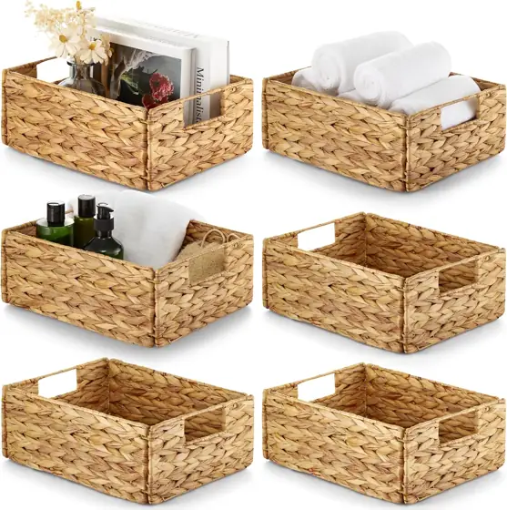 BLUEWEST Water Hyacinth Storage Baskets,… — Photo 1