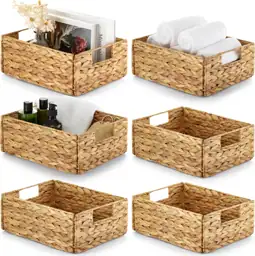 BLUEWEST Water Hyacinth Storage Baskets,… — Photo 1