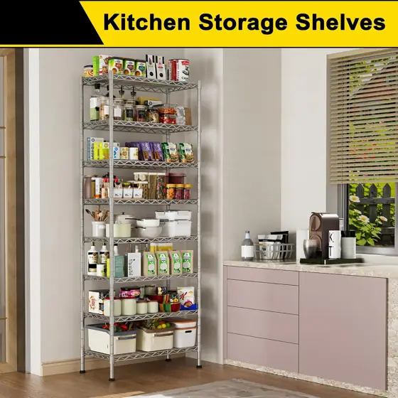 GIOTORENT 8-Wire Garage Shelving, Adjustable… — Photo 2