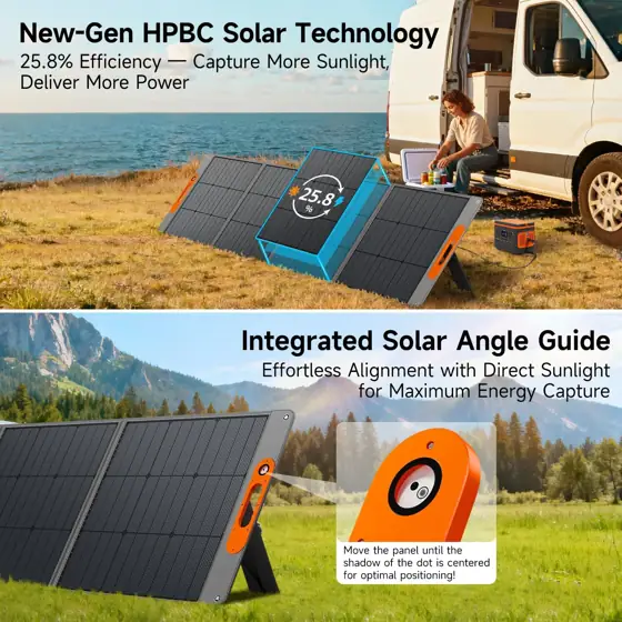 280W Portable Solar Panel, HPBC… — Photo 2