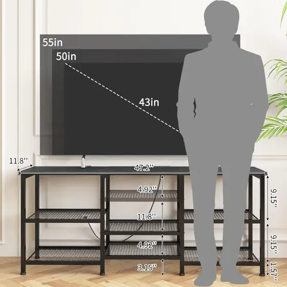 YGEOMER Entertainment Center for TVs… — Photo 2