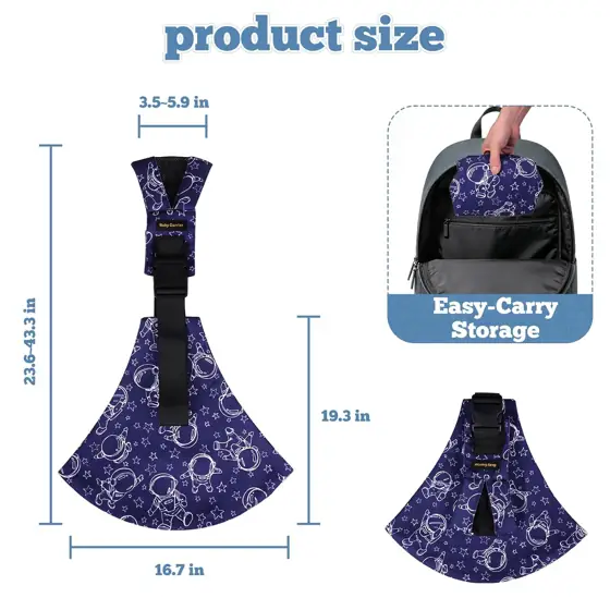 Baby Sling Carrier for Toddlers,… — Photo 2