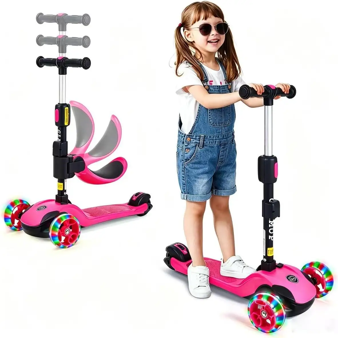 GLAMUP Kids Scooter, 2-in-1 Folding… — Photo 1