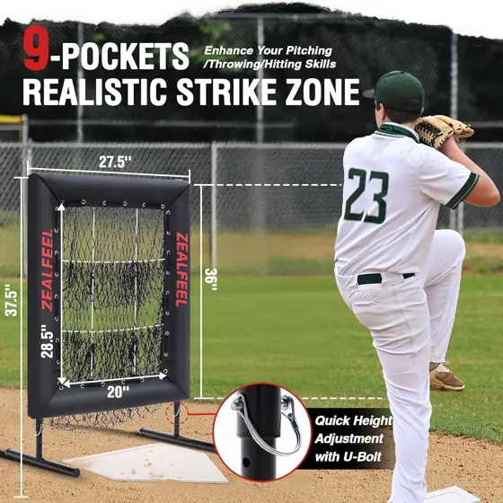 ZEALFEEL Baseball Pitching Net Pro,… — Photo 2
