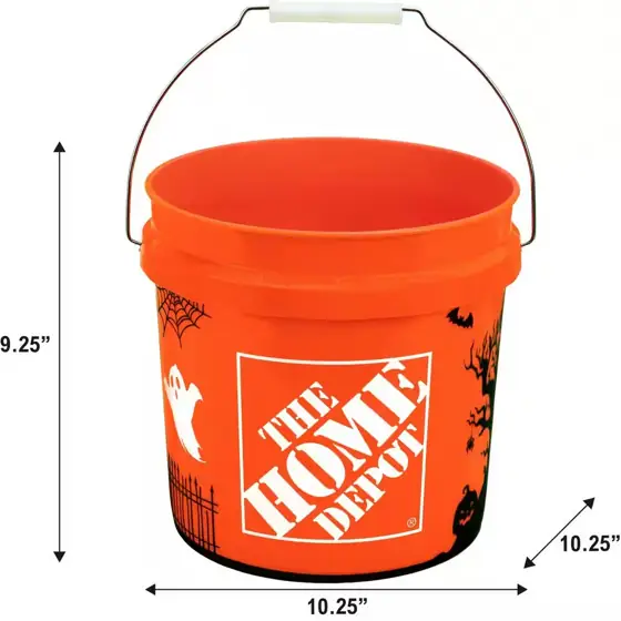 2 gal. Orange Halloween Bucket… — Photo 2