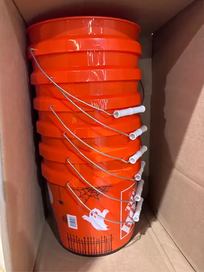 2 gal. Orange Halloween Bucket… — Photo 3