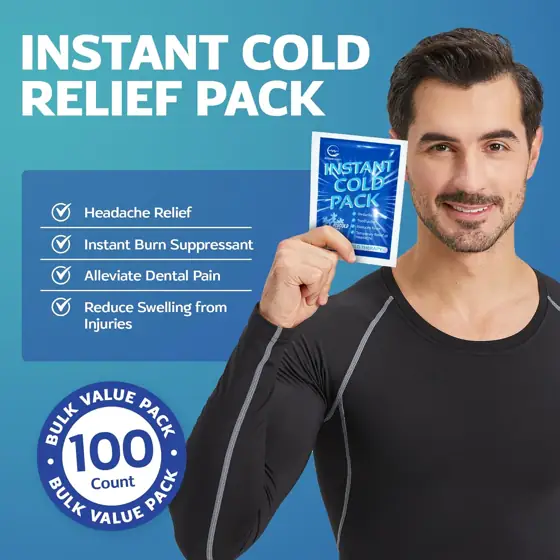 100 Pack Instant Ice Packs… — Photo 2