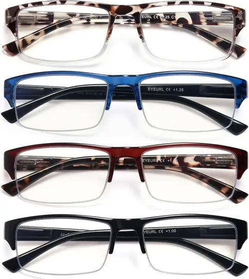 EYEURL Half Frame Reading Glasses… — Photo 1